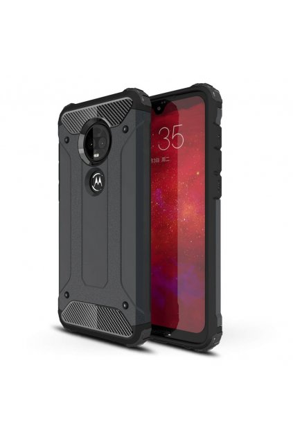 eng pl Hybrid Armor Case Tough Rugged Cover for Motorola Moto G7 Plus G7 black 48695 1