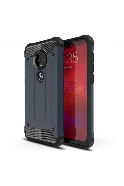 eng pl Hybrid Armor Case Tough Rugged Cover for Motorola Moto G7 Plus G7 blue 48696 1