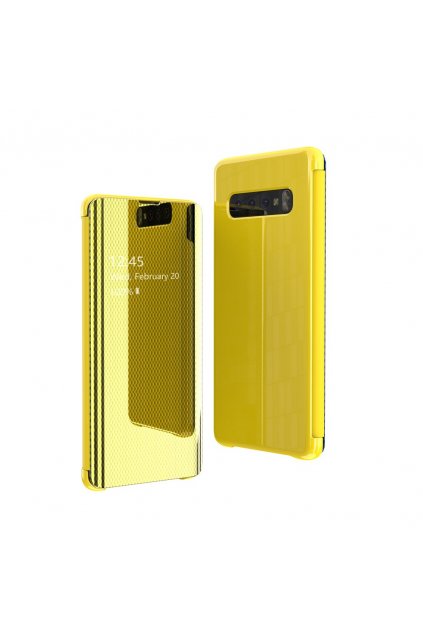 eng pl Flip View cover for Samsung Galaxy S10e yellow 52976 1