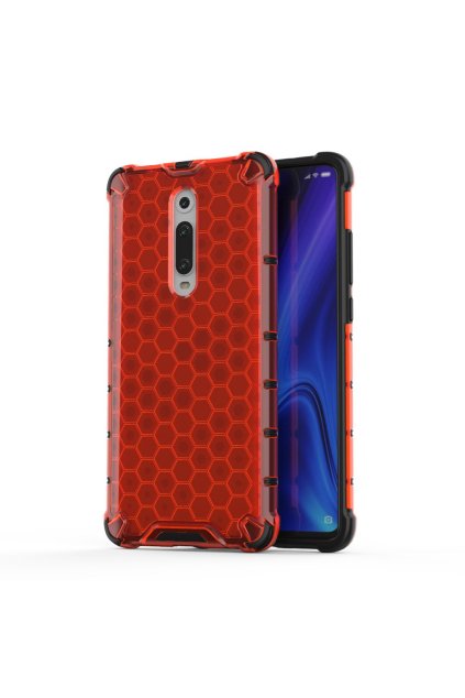 eng pl Honeycomb Case armor cover with TPU Bumper for Xiaomi Mi 9T Xiaomi Mi 9T Pro red 53872 1