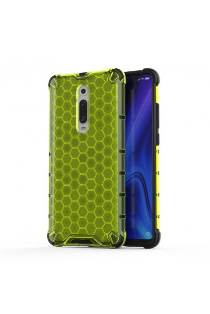 eng pl Honeycomb Case armor cover with TPU Bumper for Xiaomi Mi 9T Xiaomi Mi 9T Pro green 53871 1