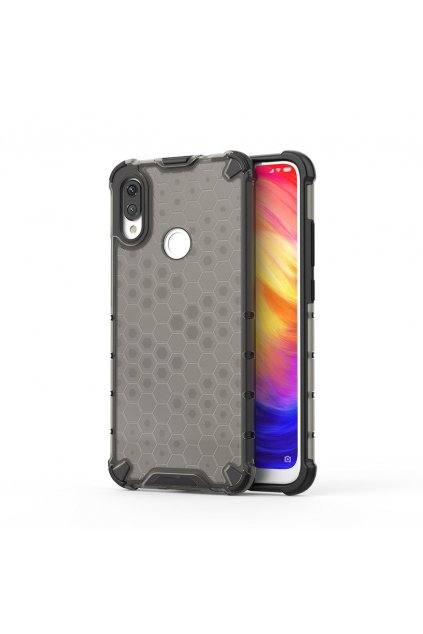 eng pl Honeycomb Case armor cover with TPU Bumper for Xiaomi Redmi Note 7 black 53889 1