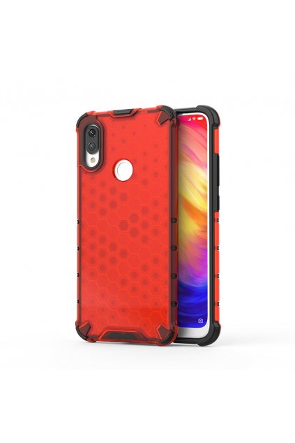 eng pl Honeycomb Case armor cover with TPU Bumper for Xiaomi Redmi Note 7 red 53892 1