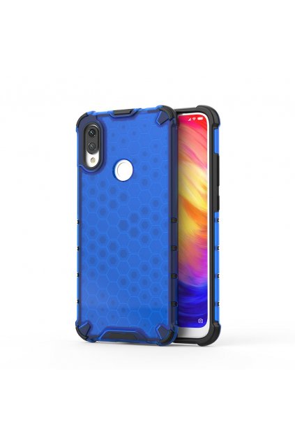 eng pl Honeycomb Case armor cover with TPU Bumper for Xiaomi Redmi Note 7 blue 53890 1