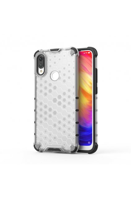 eng pl Honeycomb Case armor cover with TPU Bumper for Xiaomi Redmi Note 7 transparent 53893 1
