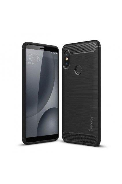 eng pl iPaky Slim Carbon Flexible Cover TPU Case for Xiaomi Redmi Note 5 dual camera Redmi Note 5 Pro black 42670 1