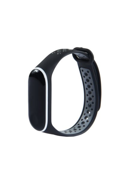 eng pl Replacment band strap for Xiaomi Mi Band 4 Mi Band 3 Dots black grey 54236 3