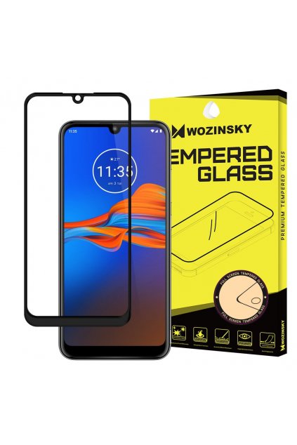 eng pl Wozinsky Tempered Glass Full Glue Super Tough Screen Protector Full Coveraged with Frame Case Friendly for Motorola Moto E6 Plus transparent 55460 1