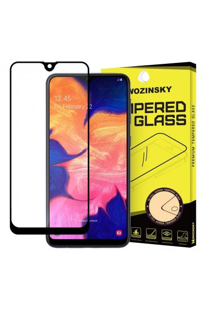 eng pl Wozinsky Tempered Glass Full Glue Super Tough Screen Protector Full Coveraged with Frame Case Friendly for Samsung Galaxy A10 black 50877 1