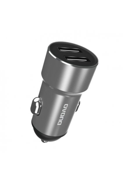 eng pl Dudao 2 4A Universal Smart Car Charger 2x USB silver R6 silver 55634 1