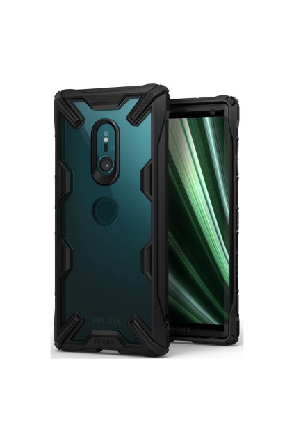 eng pl Ringke Fusion X durable PC Case with TPU Bumper for Sony Xperia XZ3 black FXSN0001 RPKG 45843 1