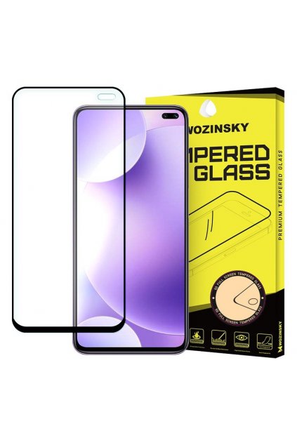 eng pl Wozinsky Tempered Glass Full Glue Super Tough Screen Protector Full Coveraged with Frame Case Friendly for Xiaomi Redmi K30 black 56561 1
