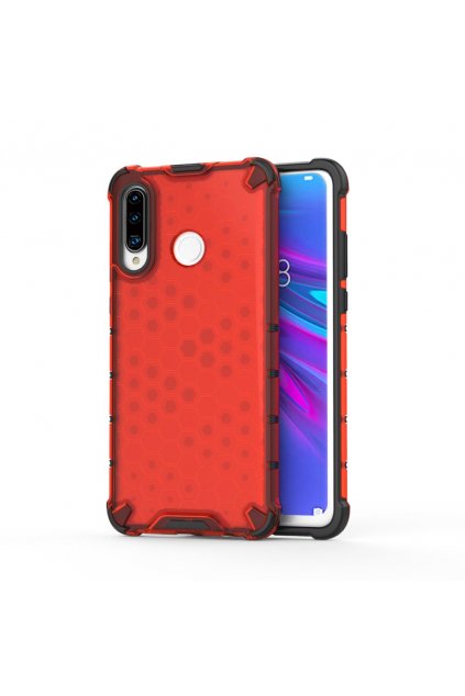 eng pl Honeycomb Case armor cover with TPU Bumper for Huawei P30 Lite red 53877 1