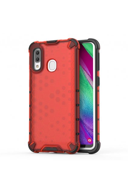 eng pl Honeycomb Case armor cover with TPU Bumper for Samsung Galaxy A40 red 53837 1