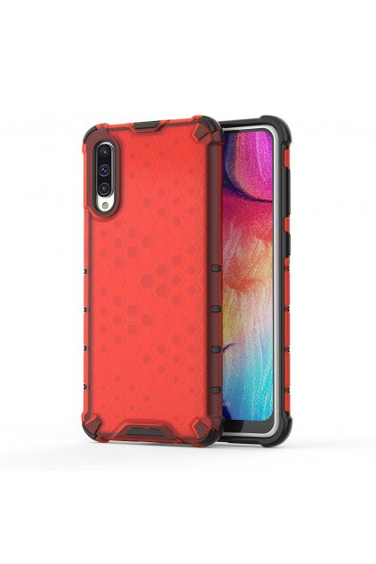 eng pl Honeycomb Case armor cover with TPU Bumper for Samsung Galaxy A50 red 53842 1