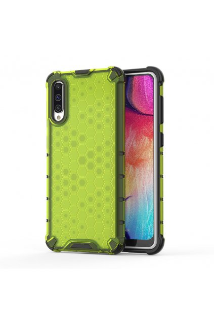 eng pl Honeycomb Case armor cover with TPU Bumper for Samsung Galaxy A50 green 53841 1