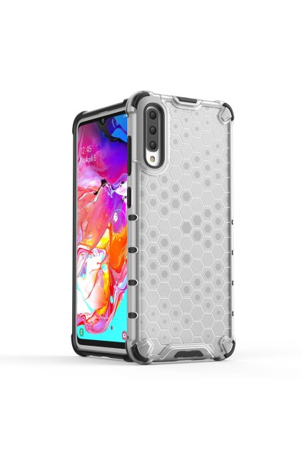 eng pl Honeycomb Case armor cover with TPU Bumper for Samsung Galaxy A70 transparent 53848 1