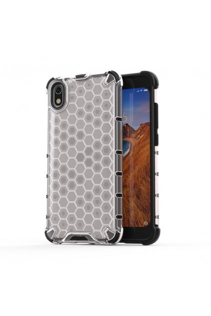 eng pl Honeycomb Case armor cover with TPU Bumper for Xiaomi Redmi 7A transparent 53888 1