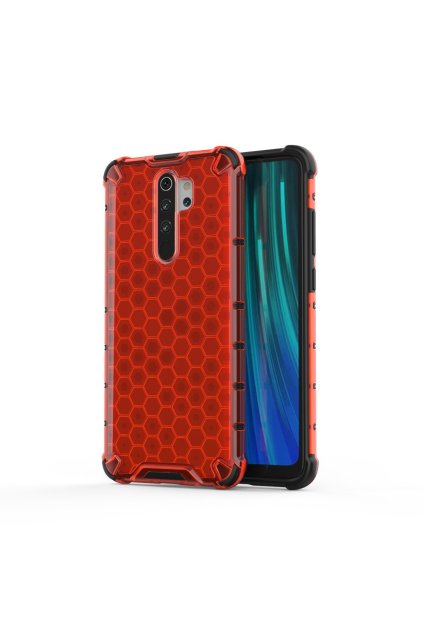 eng pl Honeycomb Case armor cover with TPU Bumper for Xiaomi Redmi Note 8 Pro red 55397 1