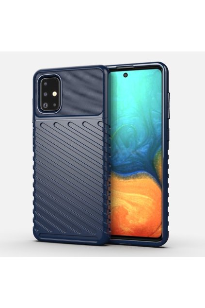 eng pl Thunder Case Flexible Tough Rugged Cover TPU Case for Samsung Galaxy A71 blue 56365 1
