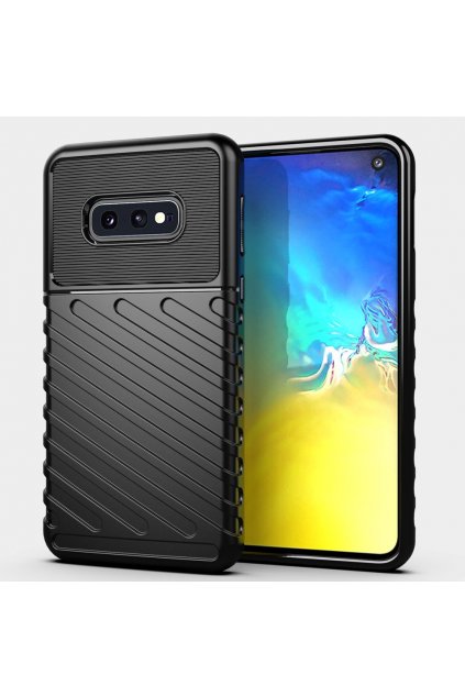 eng pl Thunder Case Flexible Tough Rugged Cover TPU Case for Samsung Galaxy S10e black 56350 1