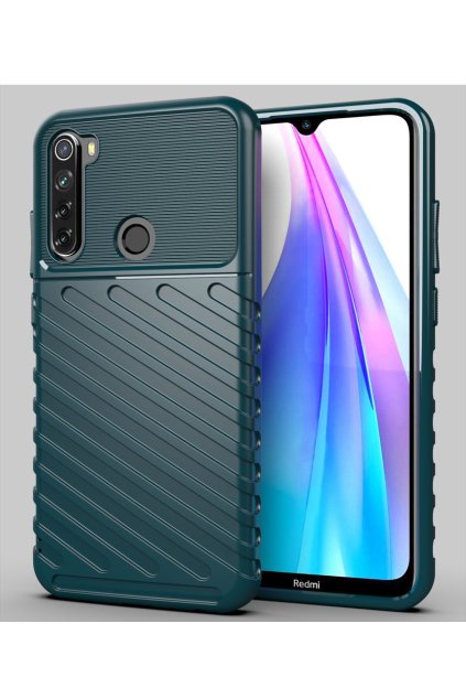 eng pl Thunder Case Flexible Tough Rugged Cover TPU Case for Xiaomi Redmi Note 8T green 56377 1