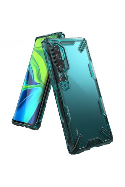 eng pl Ringke Fusion X durable PC Case with TPU Bumper for Xiaomi Mi Note 10 Mi Note 10 Pro Mi CC9 Pro green FXXI0016 57011 1