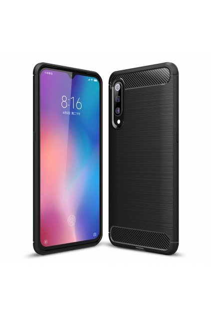 eng pl Carbon Case Flexible Cover TPU Case for Xiaomi Mi 9 SE black 50778 1