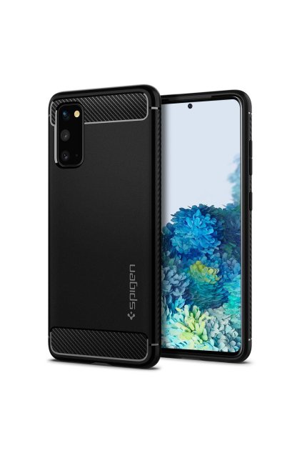 eng pl Spigen Rugged Armor Galaxy S20 Matte Black 58340 1