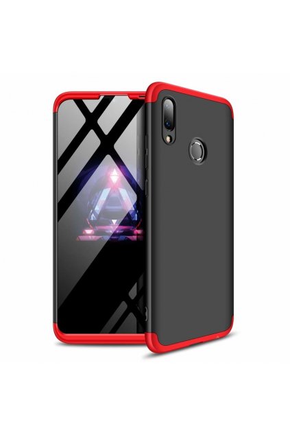 eng pl 360 Protection Front and Back Case Full Body Cover Huawei P Smart 2019 black red 47423 1