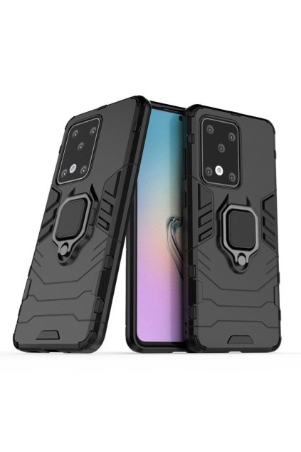 eng pl Ring Armor Case Kickstand Tough Rugged Cover for Samsung Galaxy S20 Ultra black 56589 1