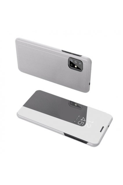 pol pl Clear View Case futeral etui z klapka Samsung Galaxy A71 srebrny 56577 1