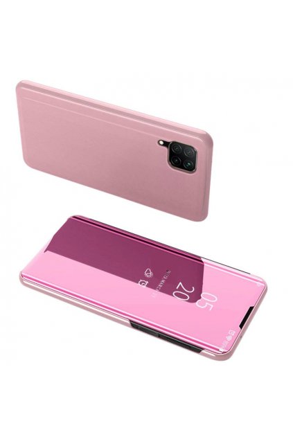 pol pl Clear View Case futeral etui z klapka Huawei P40 Lite Nova 7i Nova 6 SE rozowy 59619 1