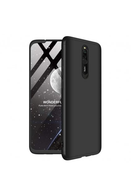 eng pl GKK 360 Protection Case Front and Back Case Full Body Cover Xiaomi Redmi 8 black 55531 1