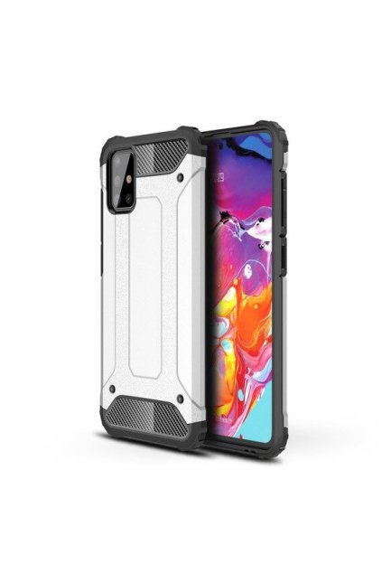 eng pl Hybrid Armor Case Tough Rugged Cover for Samsung Galaxy A51 silver 58475 1
