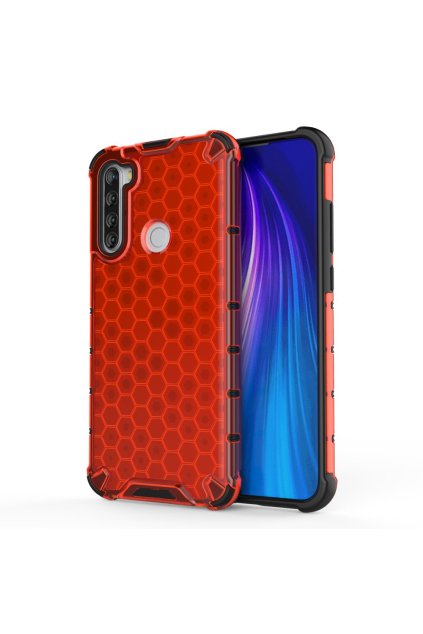 eng pl Honeycomb Case armor cover with TPU Bumper for Xiaomi Redmi Note 8T red 56226 1