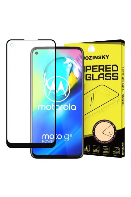 pol pl Wozinsky super wytrzymale szklo hartowane Full Glue na caly ekran z ramka Case Friendly Motorola Moto G8 Power czarny 59626 1