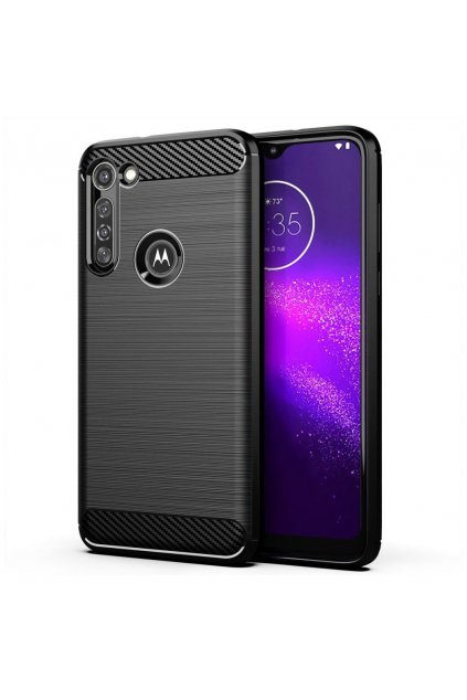 eng pl Carbon Case Flexible Cover TPU Case for Motorola Moto G8 Power black 59423 1