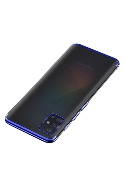 eng pl Clear Color Case Gel TPU Electroplating frame Cover for Samsung Galaxy A51 blue 59834 14