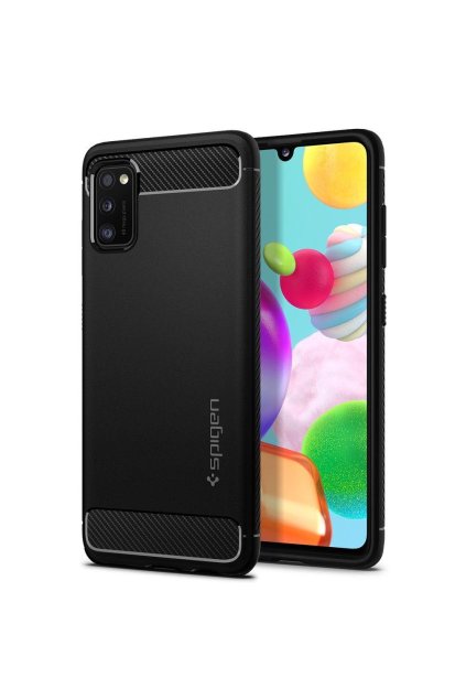 eng pl Spigen Rugged Armor Galaxy A41 Matte Black 60347 1