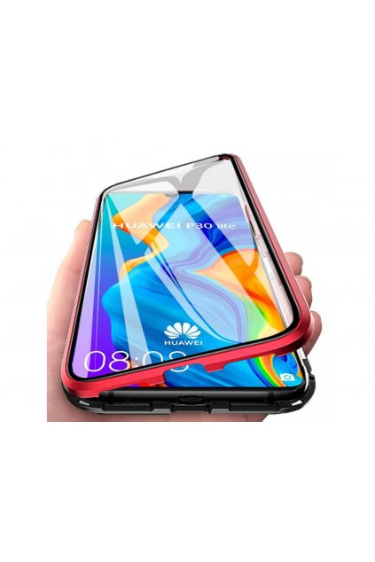 29561 magneticky oboustranny kryt na iphone 6 plus iphone 6s plus bez tvrzeneho skla cerveny