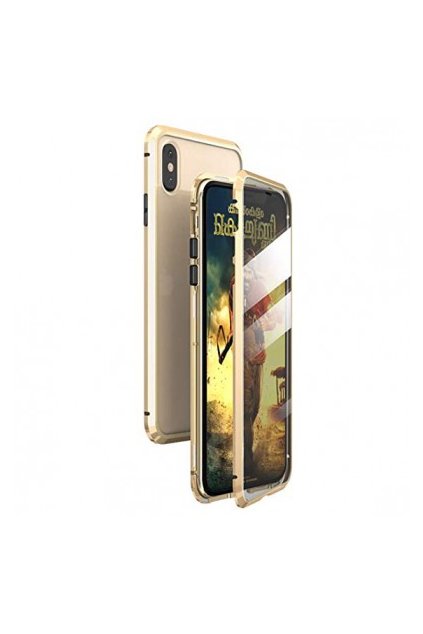 iphone xs magnetic case gold 016llq