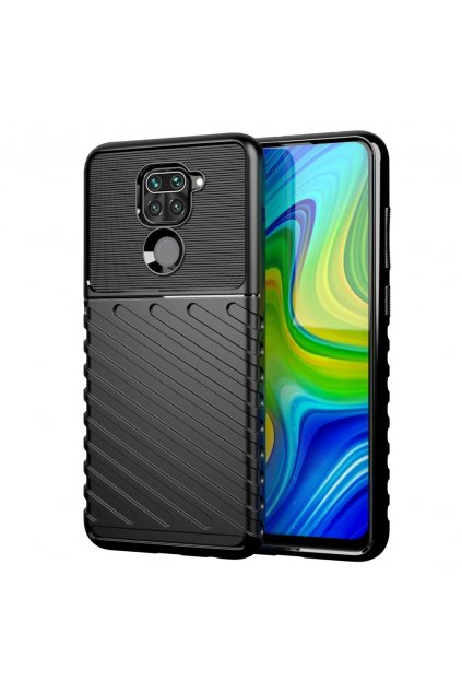 pol pl Thunder Case elastyczne pancerne etui pokrowiec Xiaomi Redmi 10X 4G Xiaomi Redmi Note 9 czarny 61391 1