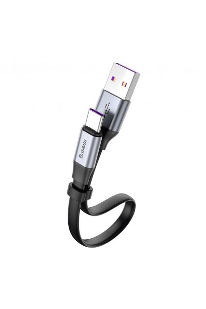 eng pl Baseus Simple HW Quick Charge Charging Data Cable USB For Type C 5A 40W 23cm gray CATMBJ BG1 50851 1