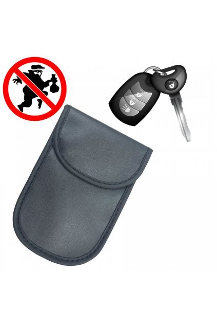 eng pl Vertical Signal blocking chest Radio blocking Faraday case for car keys 14 cm x 10 cm black 61882 6