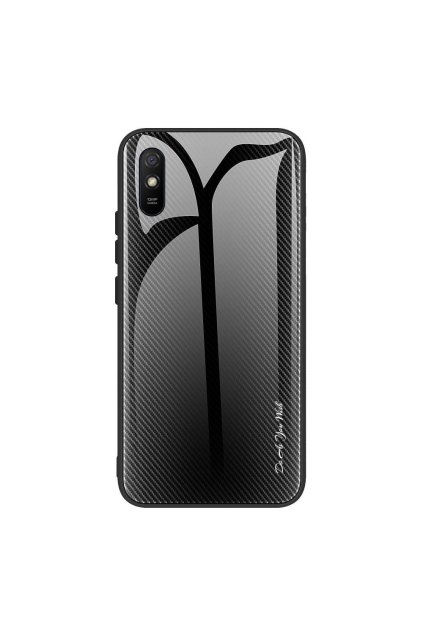eng pl Case XIAOMI REDMI 9A Carbon Fibre Texture Glass Case black 70177 1