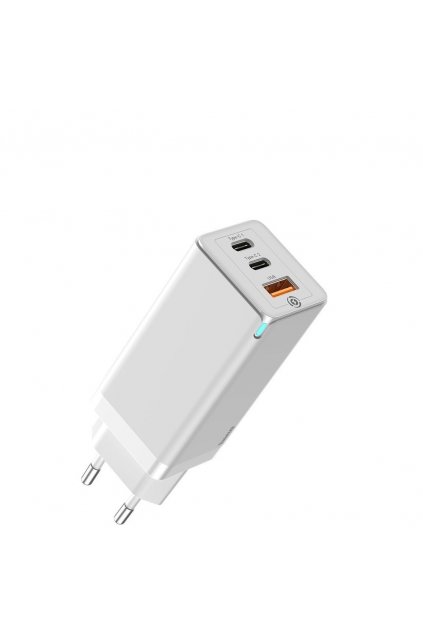 eng pl Baseus GaN fast wall charger PPS 65W USB 2x USB Typ C Quick Charge 3 0 Power Delivery SCP FCP AFC gallium nitride white CCGAN B02 56950 3