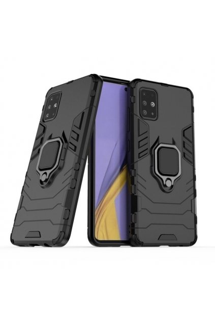 eng pl Ring Armor Case Kickstand Tough Rugged Cover for Samsung Galaxy A71 black 56587 1