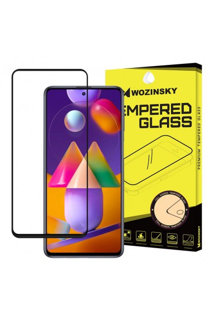eng pl Wozinsky Tempered Glass Full Glue Super Tough Screen Protector Full Coveraged with Frame Case Friendly for Samsung Galaxy M51 black 63805 1