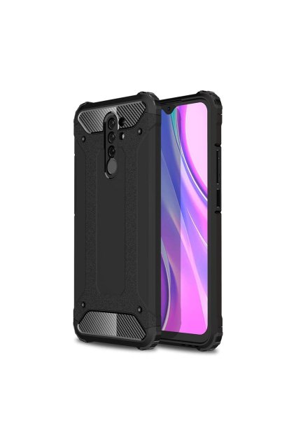 eng pl Hybrid Armor Case Tough Rugged Cover for Xiaomi Redmi 9 black 62852 1